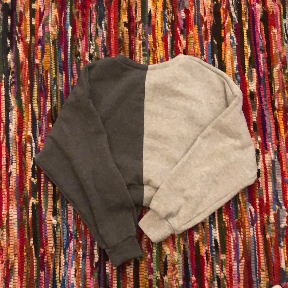 cropped sweatshirt